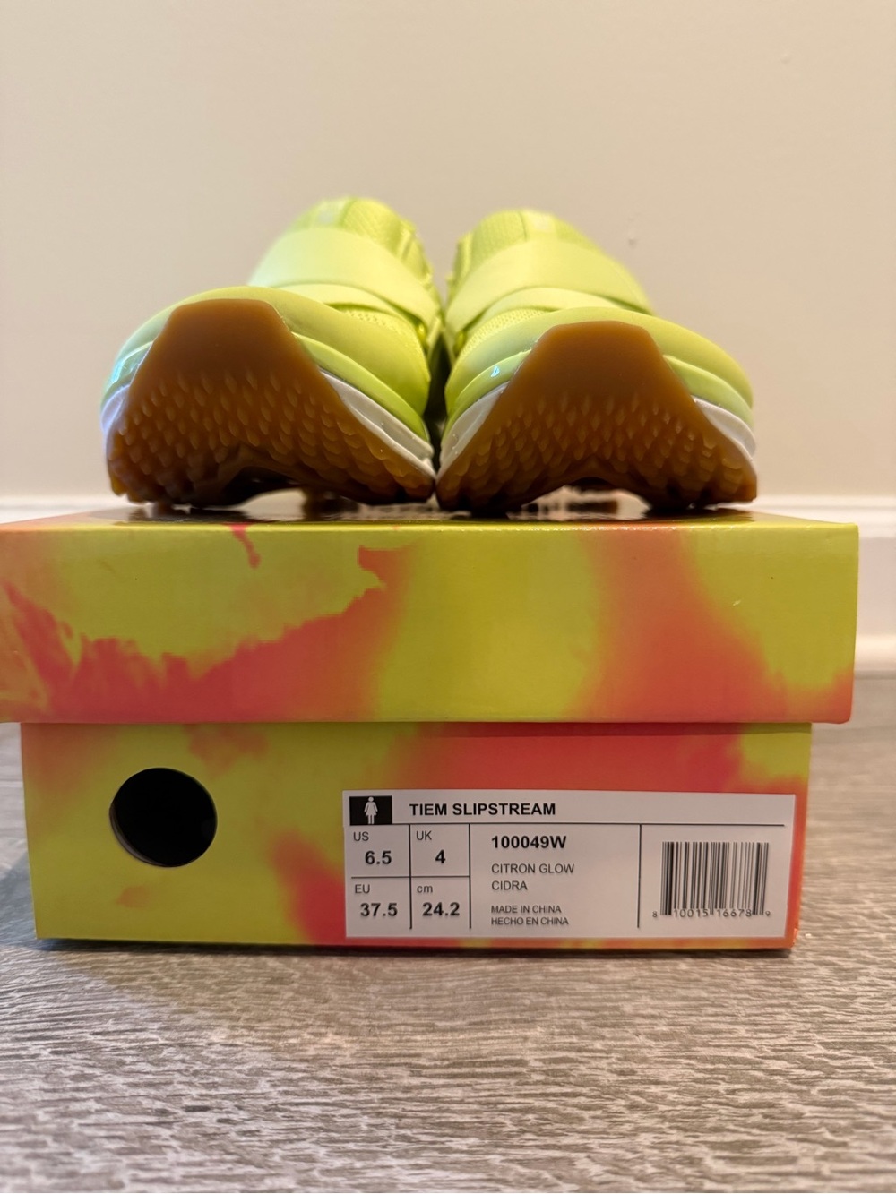 Slipstream Spin Shoes in Citron Glow